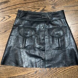 Zara Vegan Leather skirt